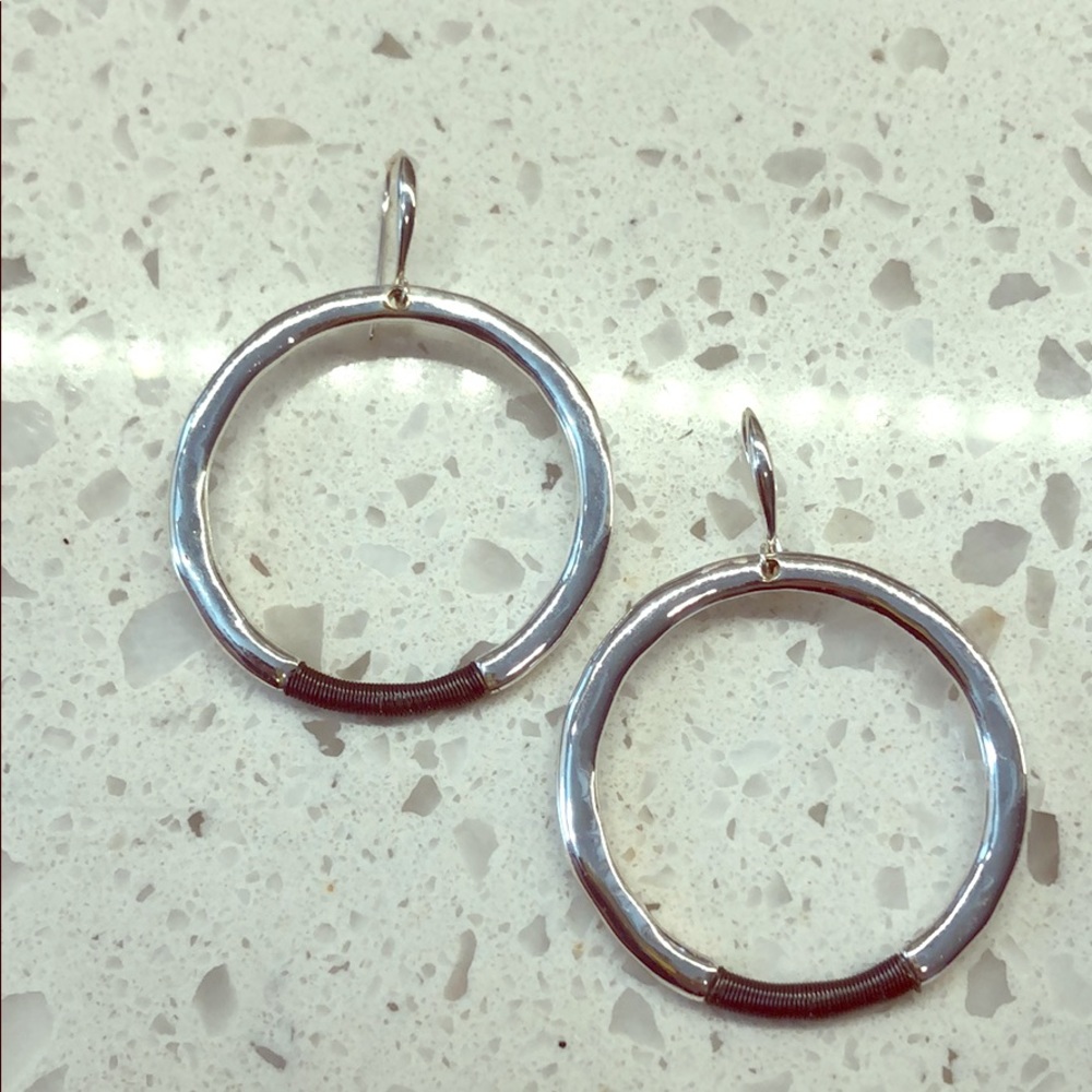 Silver hoops